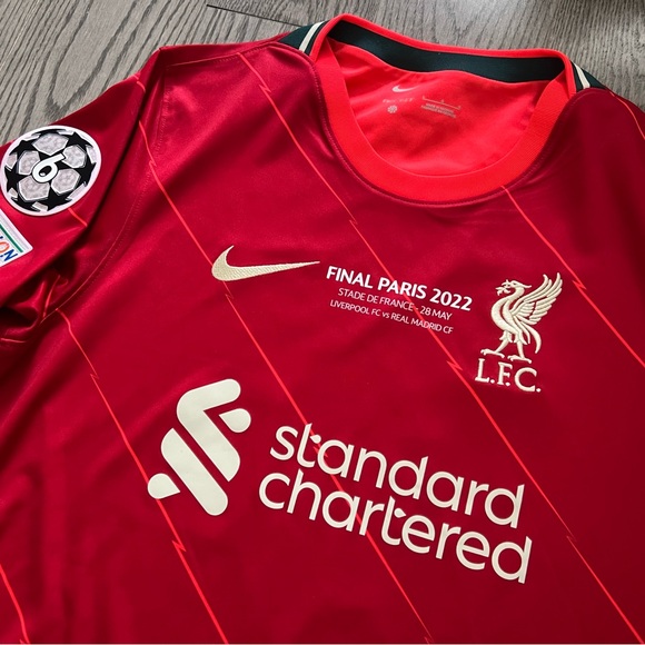 Liverpool Nike Champions League Final 2022 jersey SALAH 11 L - Picture 2 of 6